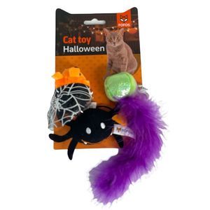 Fofos Halloween Cat Toys, Orange, Black